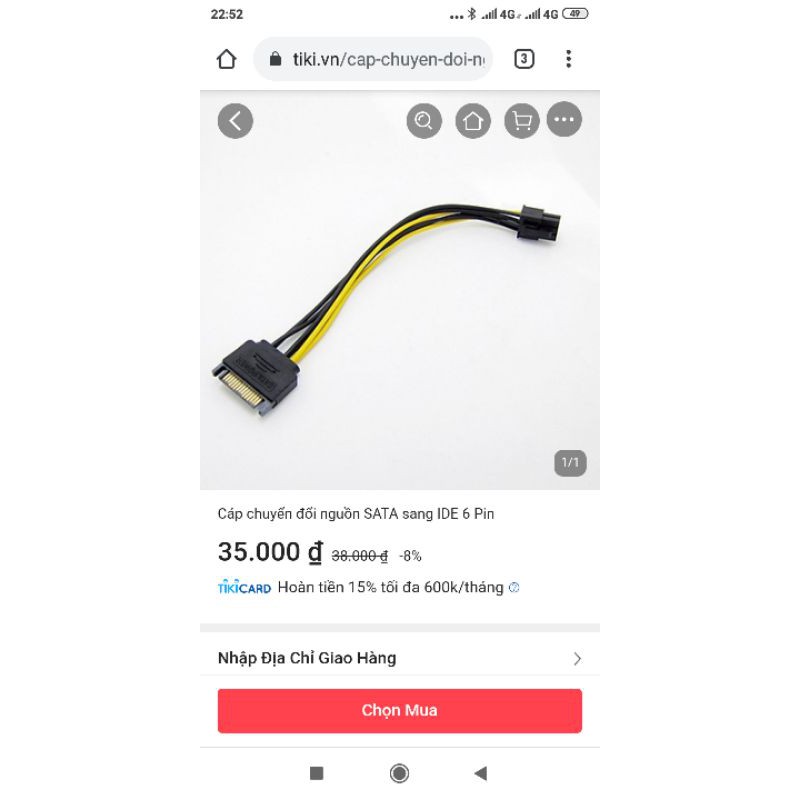 cáp chuyển đổi sata sang chân vga | BigBuy360 - bigbuy360.vn