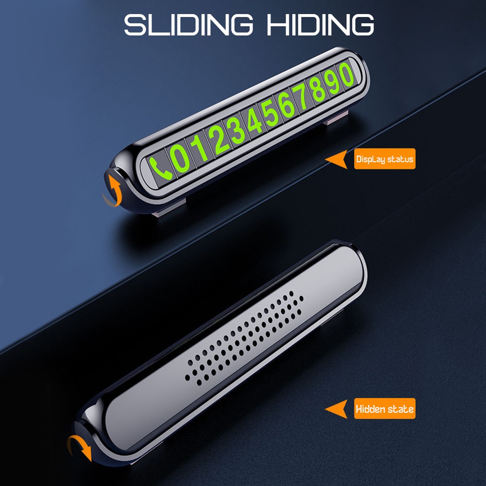 Thẻ đậu xe tạm thời kèm nhãn dán phát sáng ban đêm tiện dụng