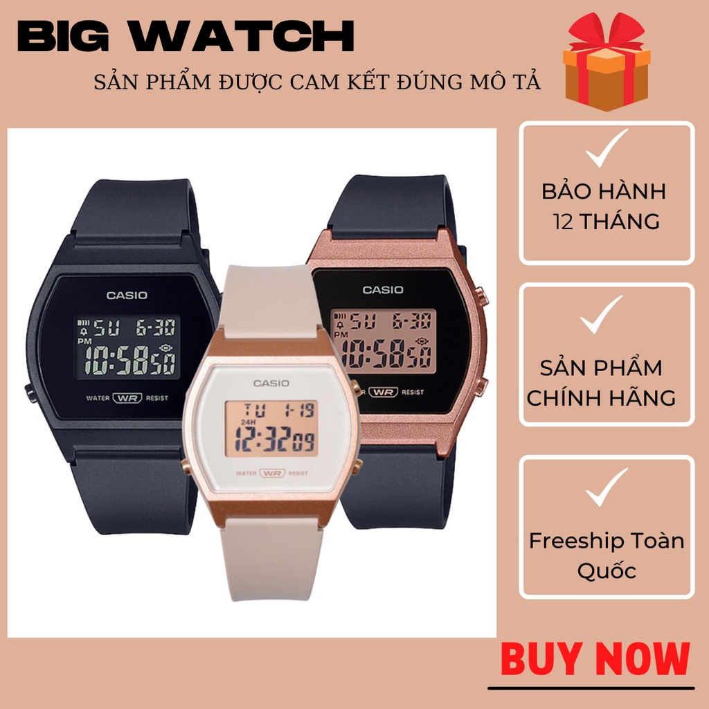 Đồng Hồ  Nam Nữ Dây Nhựa Cao Cấp 3 màu cơ bản  LW-204-4ADF  A10 - Big Watch | BigBuy360 - bigbuy360.vn