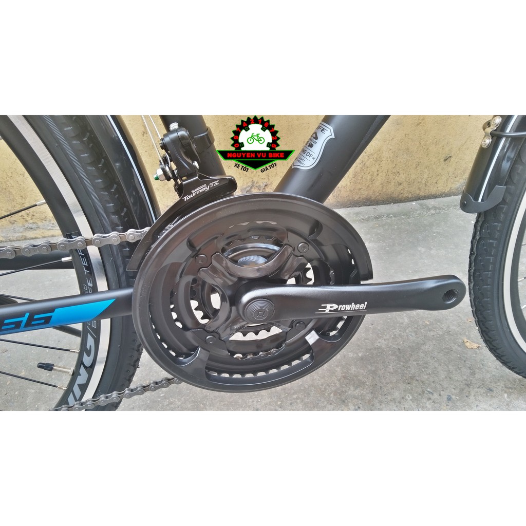 Đùi đĩa xe đạp nhôm Prowheel 3 tầng - Rẻ nhất HN