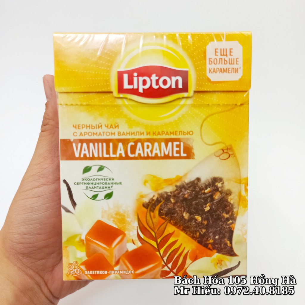 [Mã 154FMCGSALE giảm 8% đơn 500K] [T6/2023] Trà Lipton Nga vị Vani Caramen