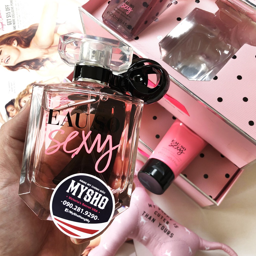 [Bộ 100ml tách sét không hộp] Bộ 100ml Nước hoa Eau So Sexy - Quà tặng sang trọng và đẳng cấp đến từ thương hiệu VS USA | Thế Giới Skin Care