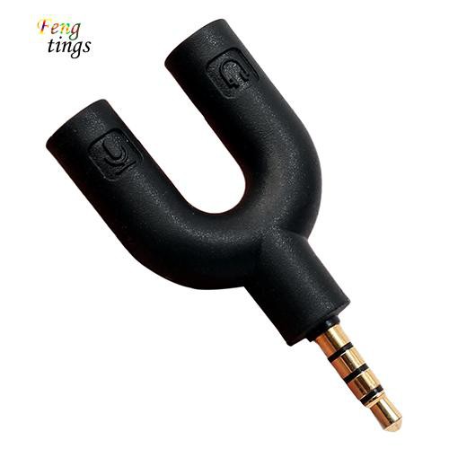 Dây Cáp Chia Cổng Âm Thanh 3.5Mm Từ 1 Đầu Đực Sang 2 Đầu Cái Chuyên Dụng
