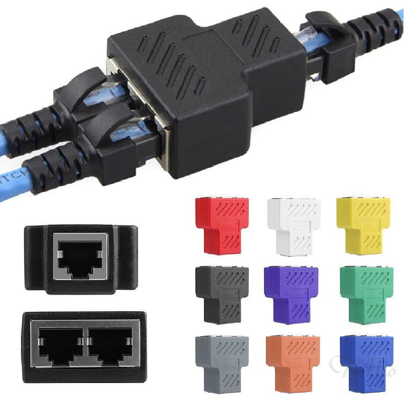 Đầu kết nối mạng LAN chuyển đổi từ 1 cổng RJ45 thành 2 cổng RJ45 tiện dụng