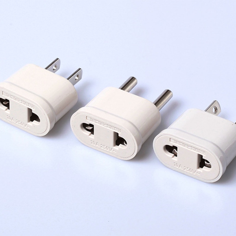 Set 2 Đầu Chuyển Đổi Phích Cắm EU / US Chất Lượng Cao