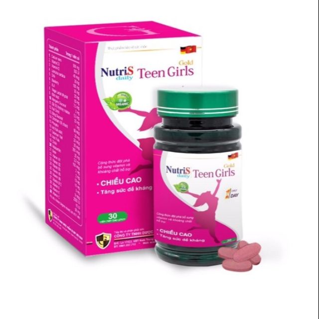 NUTRIS DAILY TEEN GIRL / TEEN BOY Tăng chiều cao vượt trội 2020