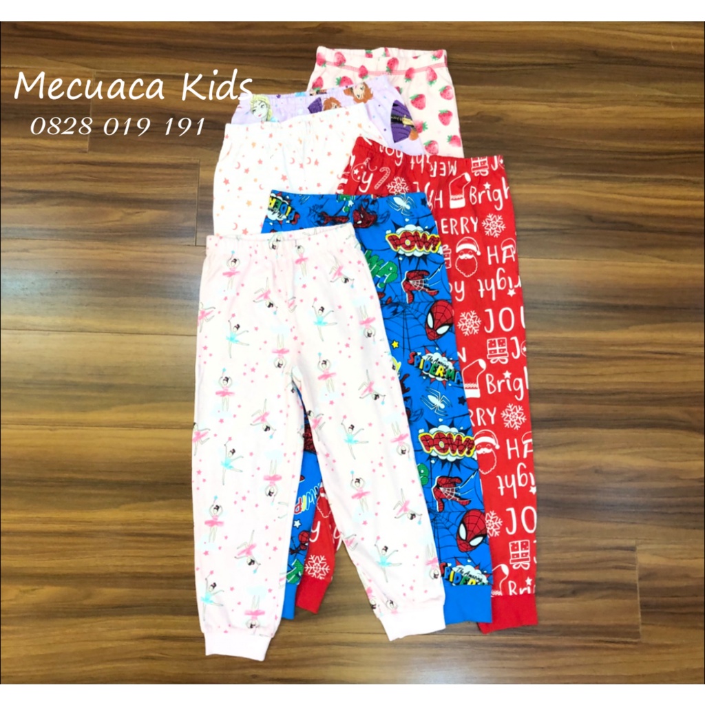 [6m-6y][CHỌN MẪU]  SET 3 quần dài cotton thu đông nhiều mẫu cho bé trai bé gái Matalan xuất dư xịn