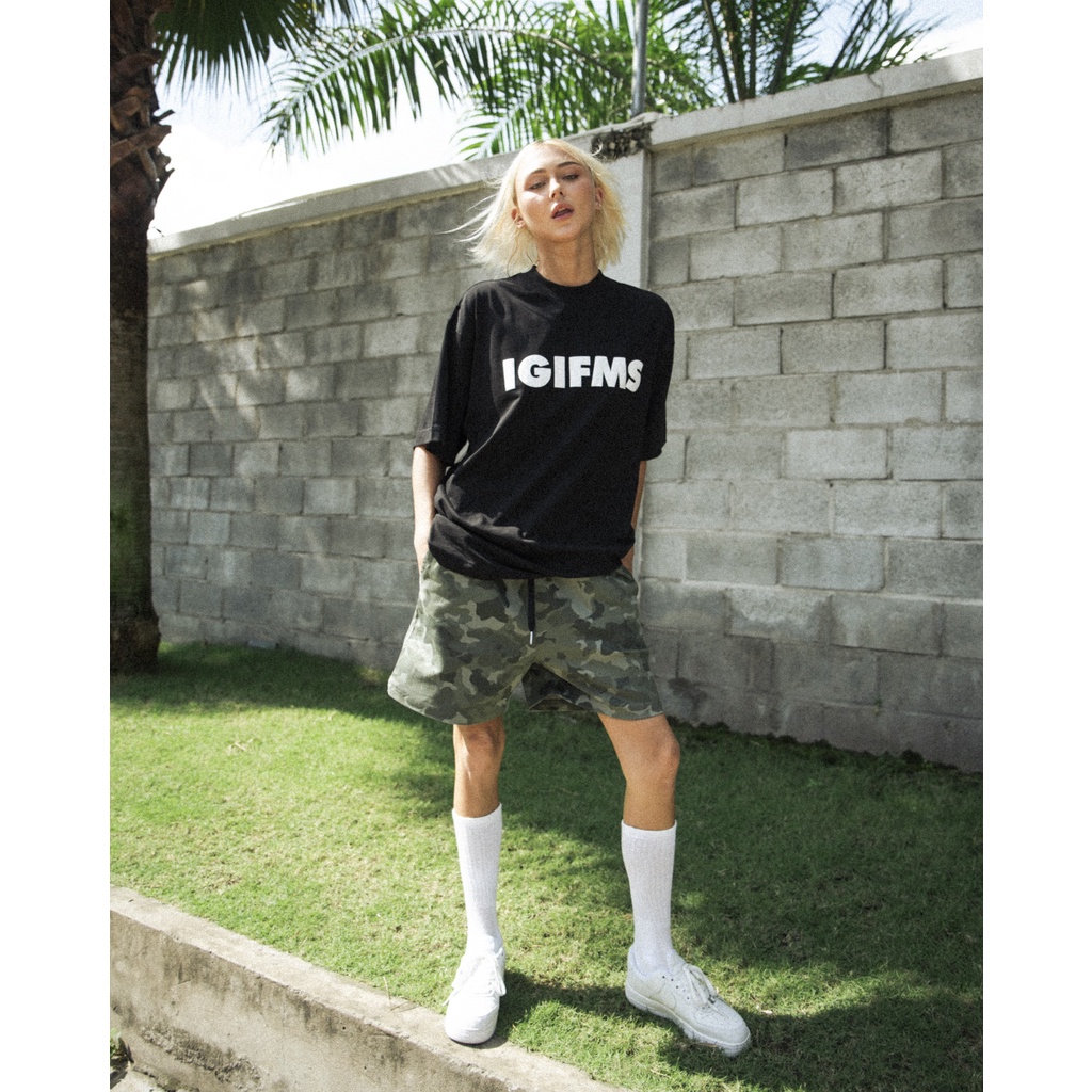 Stressmama Áo thun IGIFMS T-Shirt màu đen chất liệu Cotton vải dày 250 GSM thoáng mát in lụa thủ công Local Brand