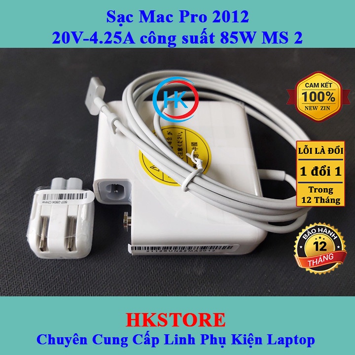 Sạc Macb00k Air Pro 85W Magsafe2 20V-4.25A Macb00k A1395 A1398 A1435 A1436 A1465 A1466 A1424 A1425