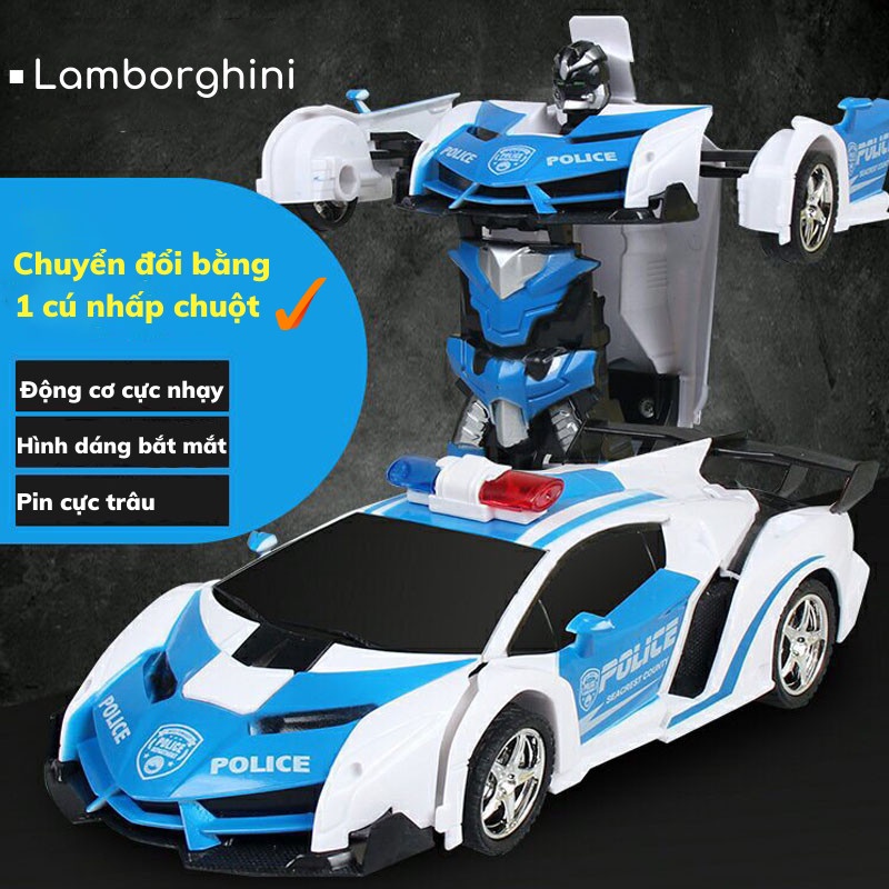 Xe Điều Khiển Từ Xa Ô Tô Đồ Chơi Cho Bé  Biến Hình Robot Tốc Độ Cao Chất Liệu An Toàn LEON OFFICIAL