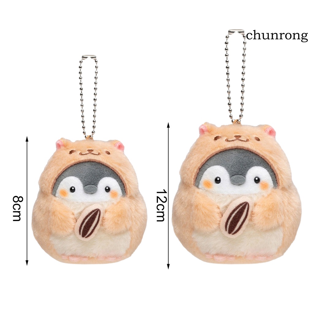 Móc Khóa Hình Chim Cánh Cụt Nhồi Bông CR-8/12cm