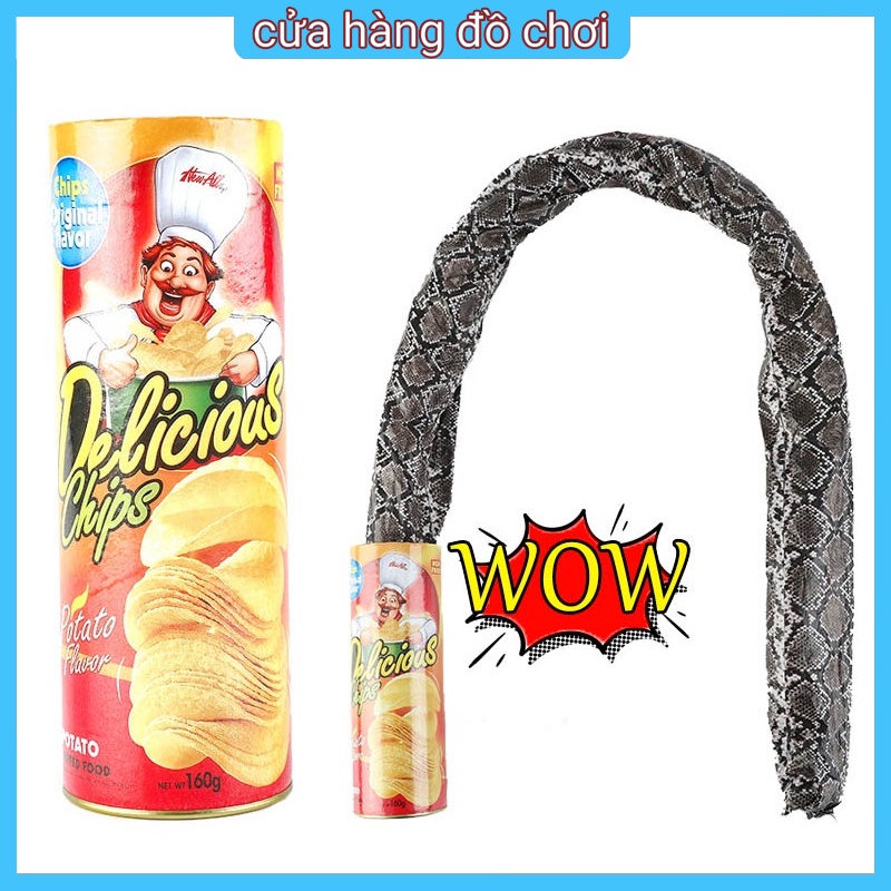 Đồ chơi khăm giải trí thiết kế lon khoai tây chiên độc đáo dễ thương