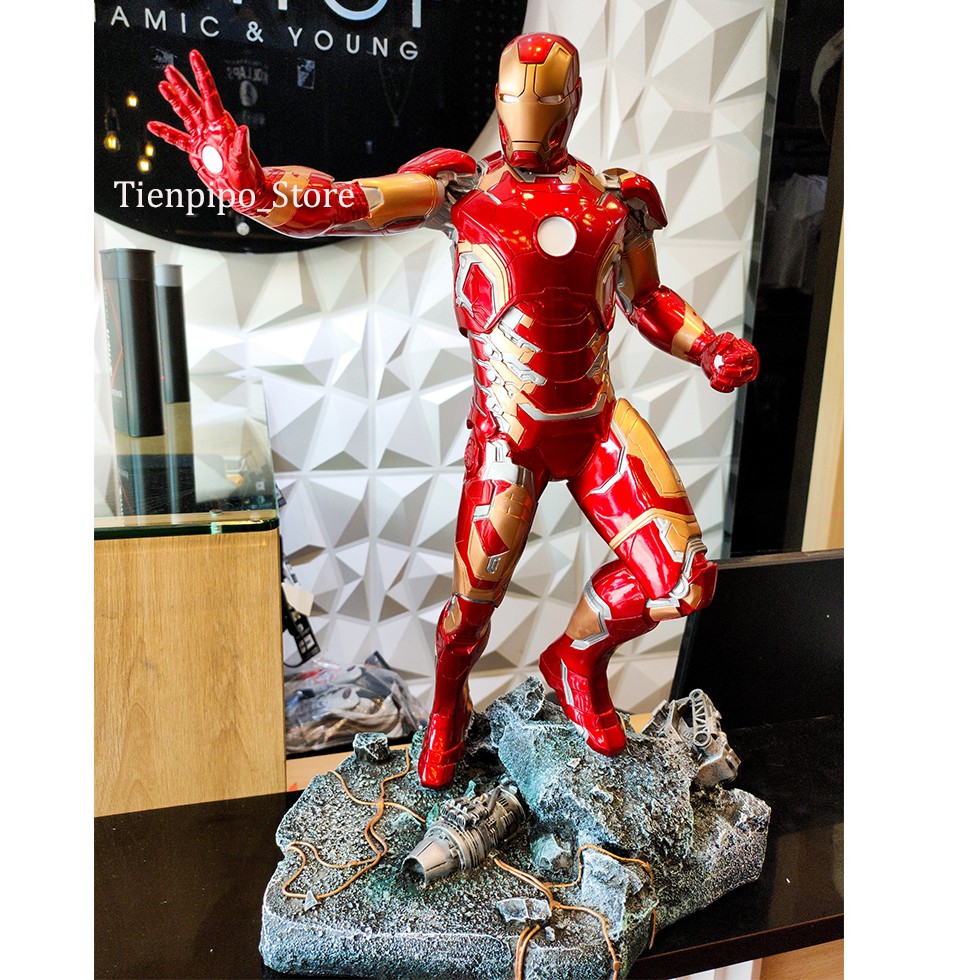 ( Hàng Có Sẵn) Mô hình Iron Man MK43 tỉ lệ 1/4 50cm cao cấp
