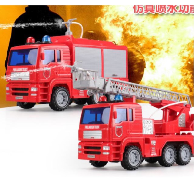 PHUN NƯỚC THẬT : Combo 2 xe cứu hỏa bộ 2 xe cứu hỏa đồ chơi ô tô cứu hỏa