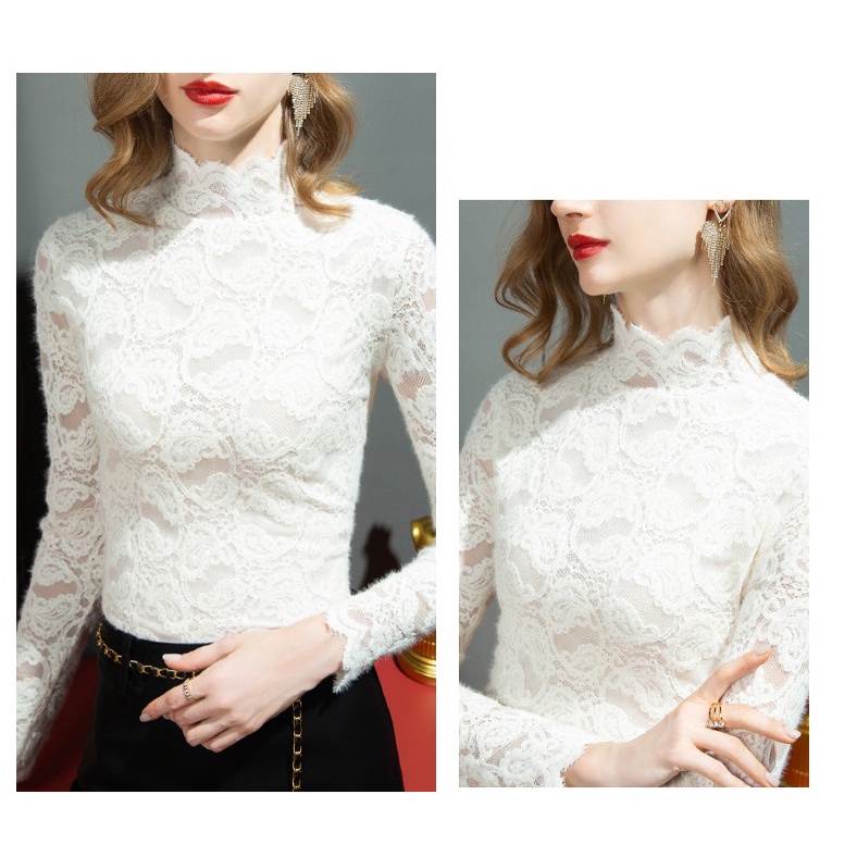 CJ376 - Áo ren nữ lót nỉ/ không lót nỉ thu đông hàng nhập