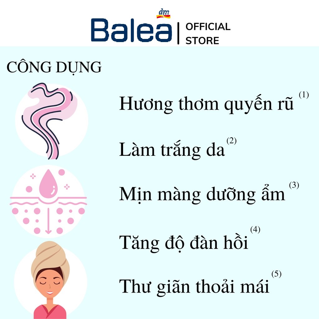 Sữa tắm dưỡng da dưỡng ẩm lưu hương lâu mềm mịn da  BALEA Soft Cream DUSCHE 300ml | BigBuy360 - bigbuy360.vn