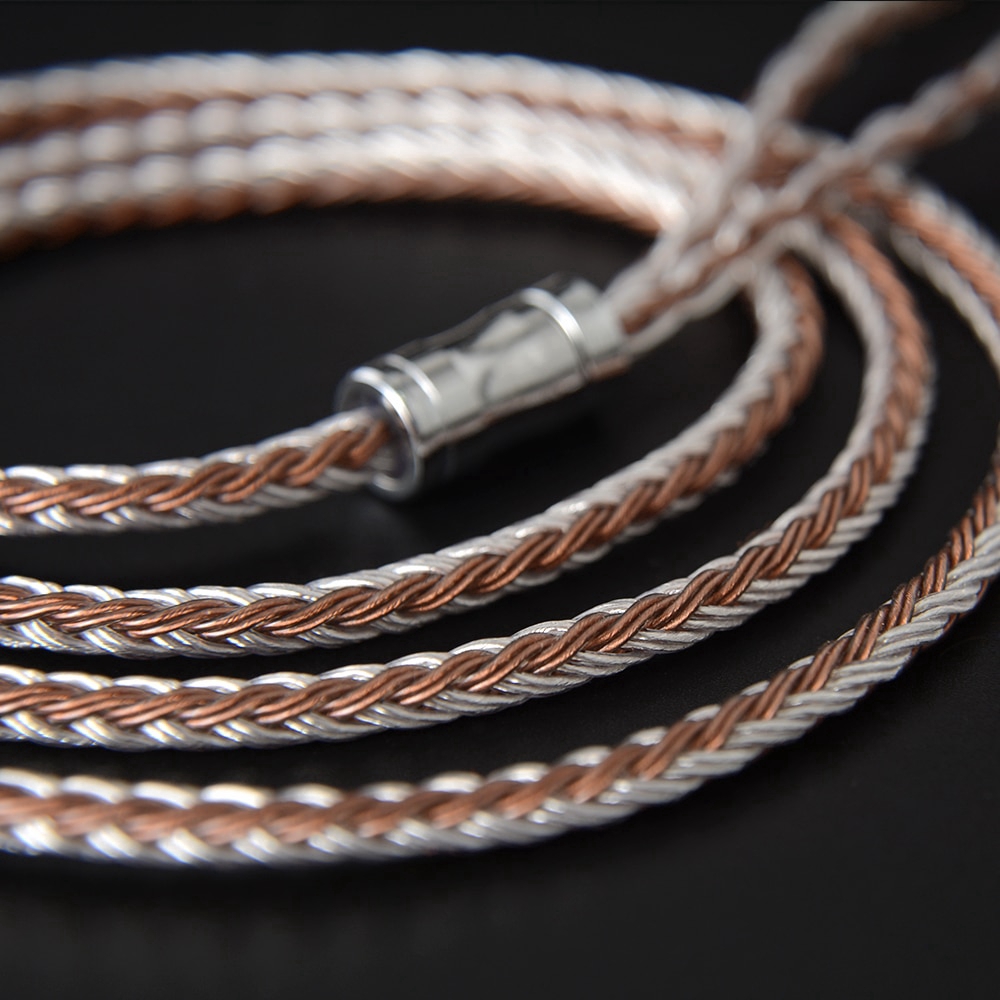 NICEHCK C16-5 16 Core Copper Silver Mixed Cable  3.5/2.5/4.4mm Plug MMCX/2Pin/QDC/NX7 Pin For KZ ZSX C12 V90 TFZ T2 CCA