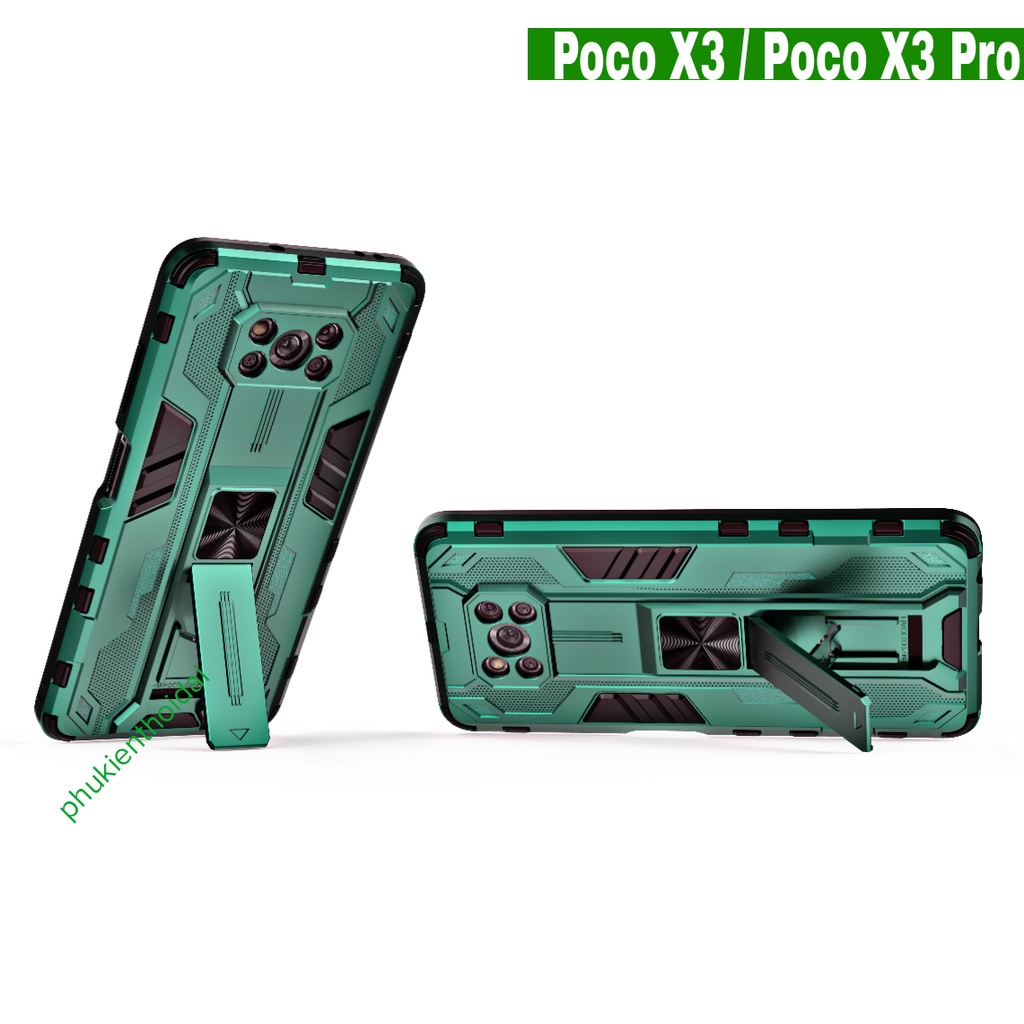 ỐP LƯNG IRON MAN VER 3 POCO X3 / X3 PRO CHỐNG SỐC GIÁ ĐỠ XEM PHIM CHẤT ĐẸP
