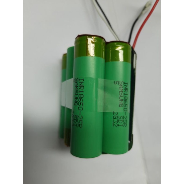 Khối pin national,pana 12v đóng mới 6 cell Samsung 25 R dung lượng 5000mah