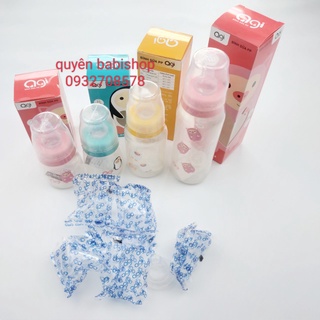 Bình sữa agi, bình sữa cổ hẹp nhựa pp 60ml _ 140ml _ 250ml