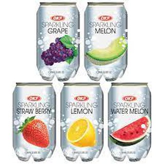 Nước ngọt có ga sparkling 5 vị - 350ml - okf hàn quốc