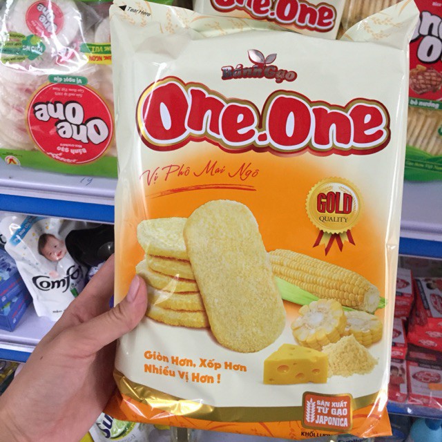 Bánh Gạo One-One Gold Vị Phô Mai Ngô Gói 118g