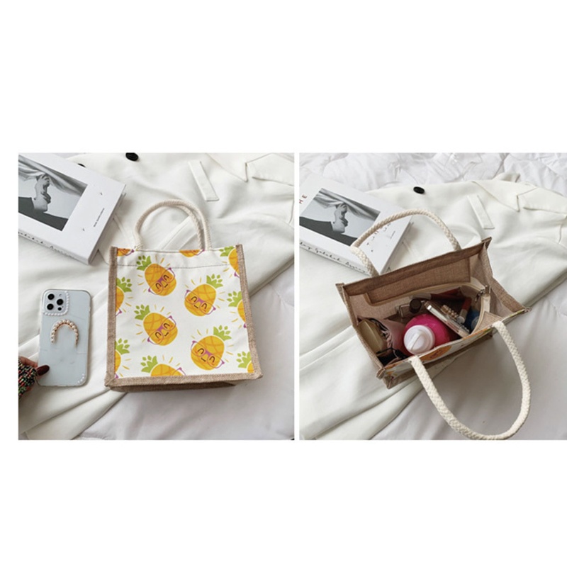 Túi vải In Họa Tiết Trái Cây Hoạt Hình