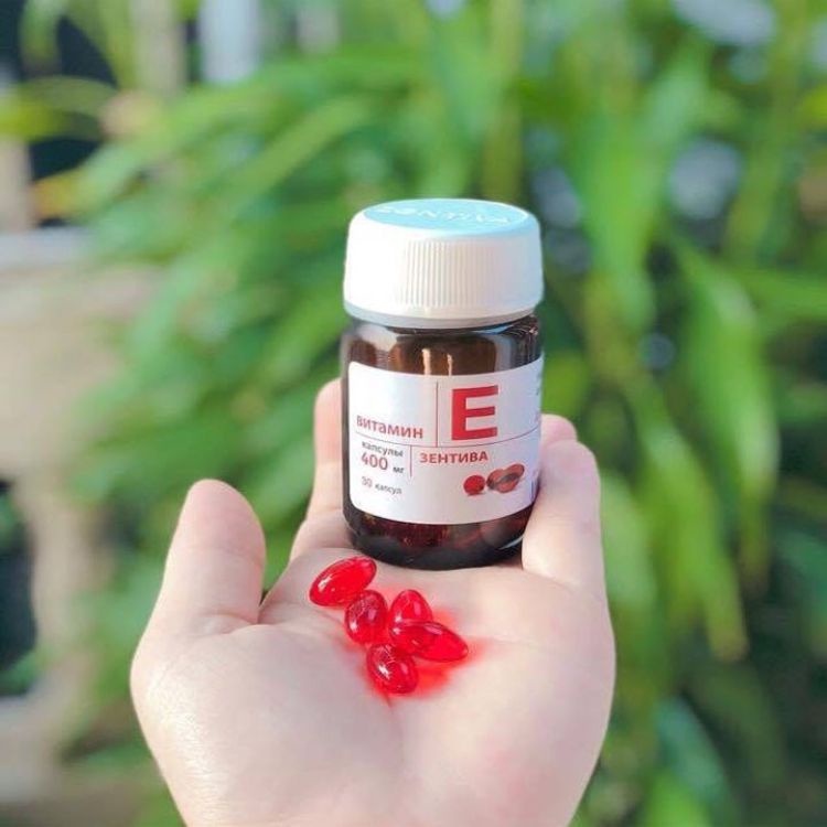 Viên uống Vitamin E đỏ Mirrolla 270mg & 400mg của Nga Có Sẵn