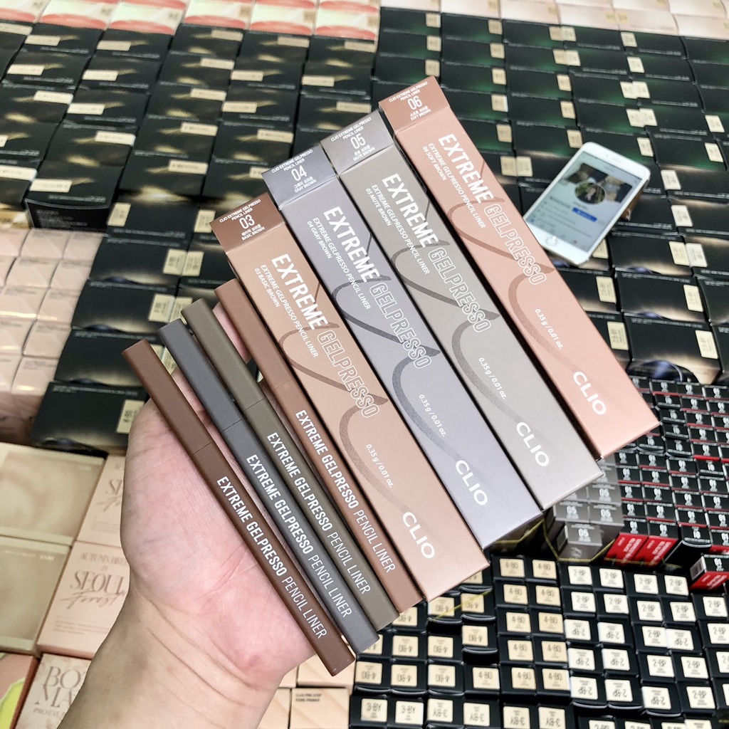 Gel Kẻ Mắt Dạng Chì CLIO Extreme Gelpresso Pencil Liner 0.35g