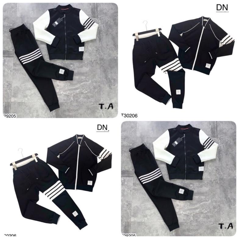 Bộ thể thao nỉ thome nam nữ - Bộ nỉ thome khóa dài tay mùa đông nam nữ 4MEN SHOP