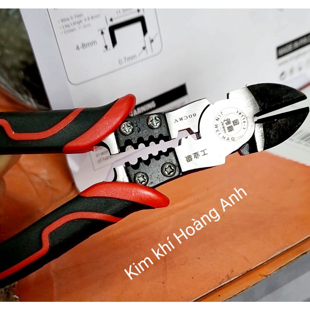 Kìm cắt, kềm cắt đa năng kiêm tuốt dây JWH 8''