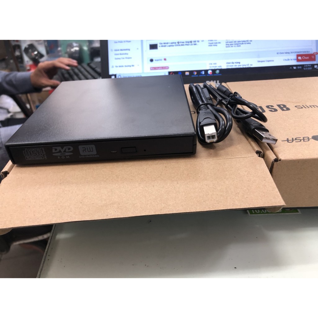 Combo Box DVD + Ổ Đĩa DVDROM Gắn Ngoài giao tiếp USB 2.0- Ổ Đĩa Di Động Tiện Dụng | BigBuy360 - bigbuy360.vn