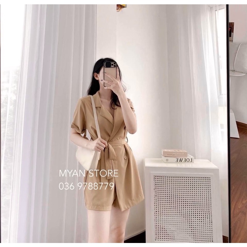 ÁO VEST DÀI BUỘC EO