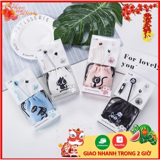 TAI NGHE NHÉT TAI TN009 ChiChi hình thú siêu cute,icon cực dễ thương.Tai nghe có dây với âm thanh chất lượng