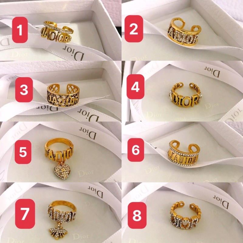 Nhẫn dior cao cấp sang chảnh