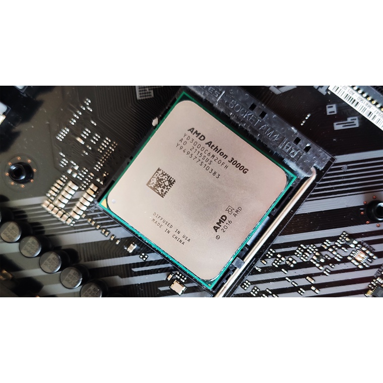 CPU AMD Athlon 3000G  chip cũ chạy tốt