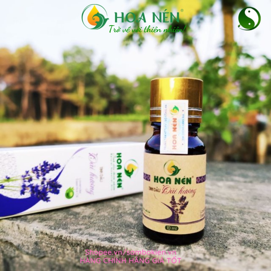 Tinh Dầu Oải Hương Nguyên Chất Hoa Nén 10ml - Giúp xông phòng khử mùi, làm sạch không khí-LAVIKA Organic