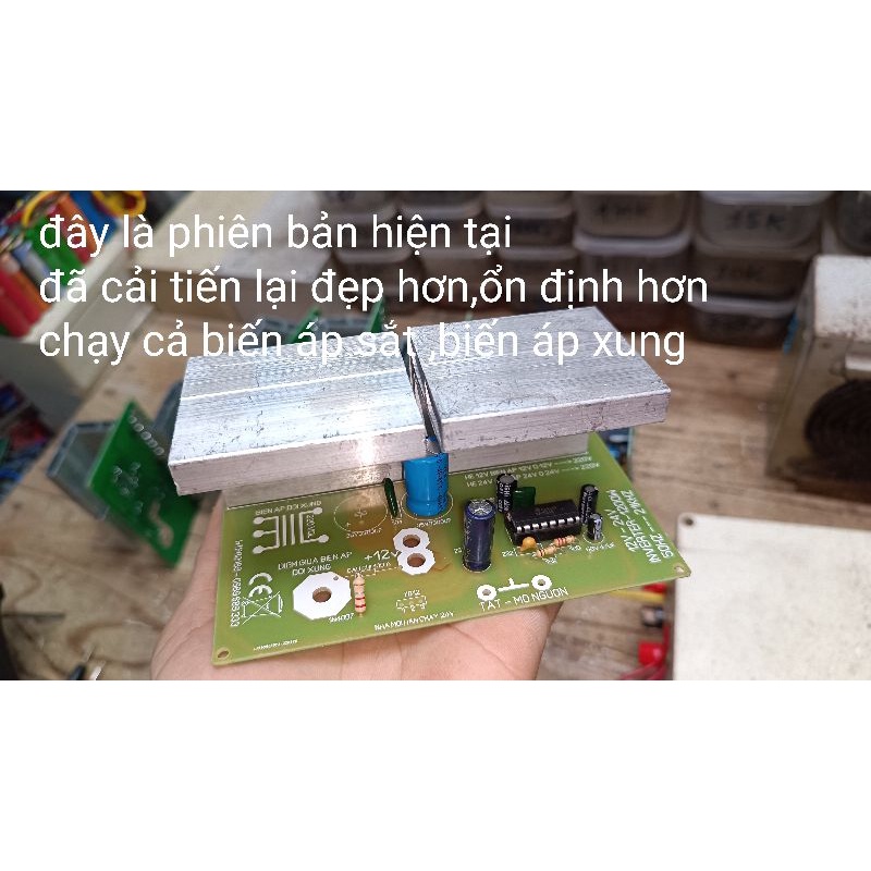 Mạch kích điện sóng vuông,mạch inverter 12v lên 220v cs1000w .chạy 12v hoặc 24v