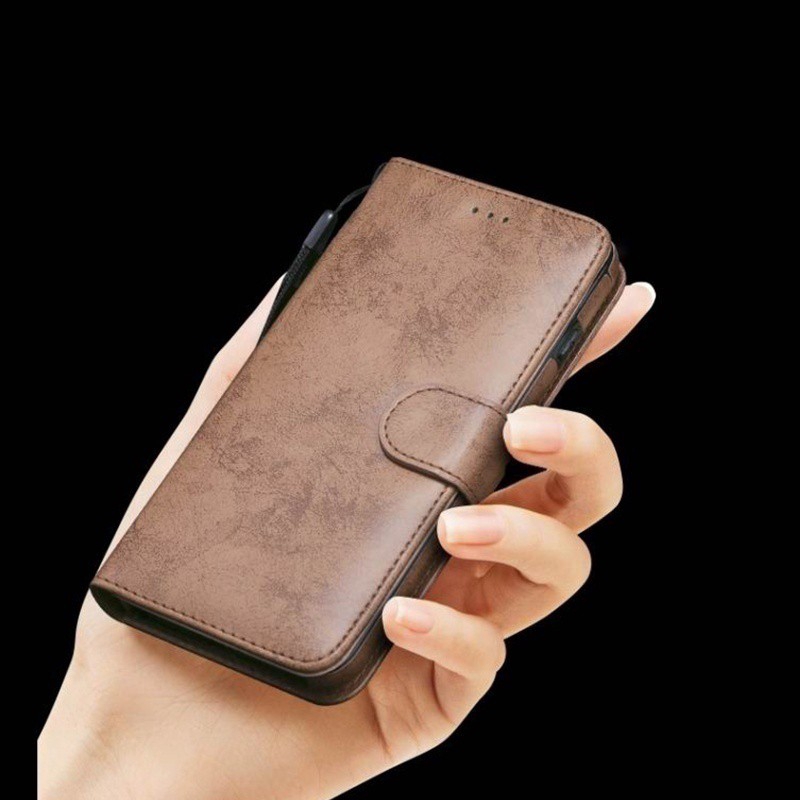 Bao da điện thoại màu trơn phong cách cổ điển cho Iphone 6 6S 6Plus 6SPlus 7 8 7Plus 8Plus 5 5S SE | BigBuy360 - bigbuy360.vn