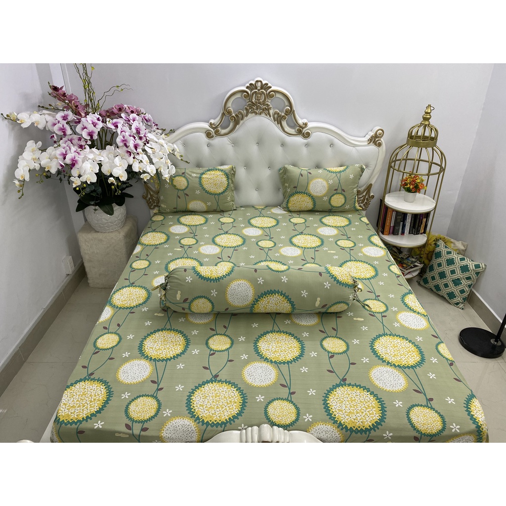 Bộ Drap Thun Hàn Quốc Mát Lạnh 4 món {INBOX chọn màu } | BigBuy360 - bigbuy360.vn