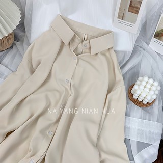 Áo sơ mi lụa trơn free size