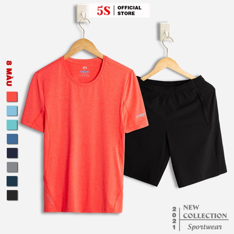 Bộ Thể Thao Nam 5S (8 màu), Chất Liệu Mềm Mại, Thoáng Mát, Co Giãn Tốt, Chống Nhăn (BTSO21051-05) -KJG*