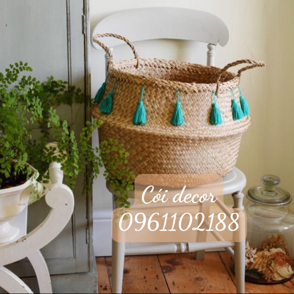 Giỏ trồng cây GIA RE - PHONG CACH BOHO