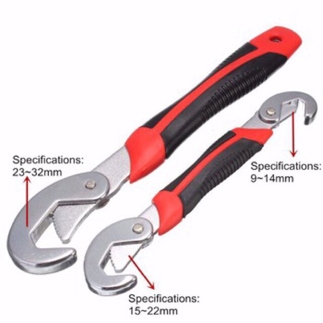 Bộ Cà lê thông minh 2 chi tiết đa công dụng mở từ 9mm đến 32mm