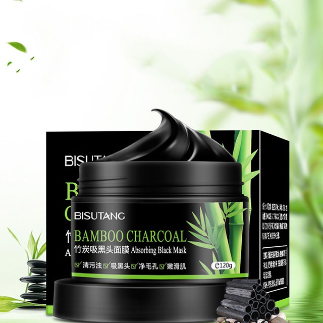 Mặt Nạ Lột Mụn Đầu Đen Than Tre Bisutang Bamboo Charcoal 120g