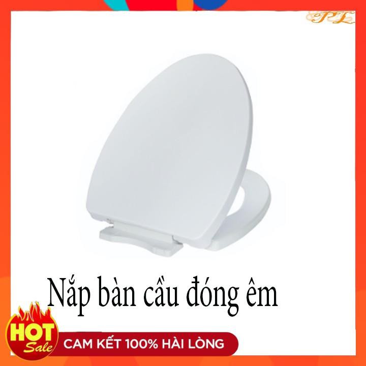 Nắp bồn cầu đóng êm thay thế American StandardVF-20 10, VF-2011 , màu trắng, phụ kiện inox gắn được các loại cầu