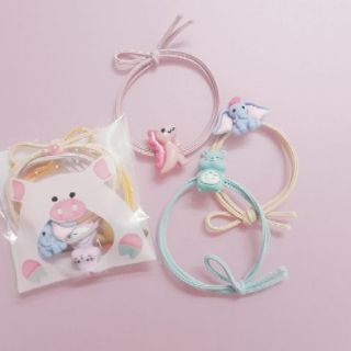 Set 3 dây thun cột tóc hình thú