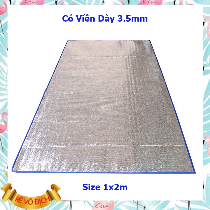 Chiếu Bạc Ngủ Văn Phòng 3,5mm - Chiếu Ngủ Đa Năng Cách Nhiệt Loại Dày 3.5mm Size 1x2m