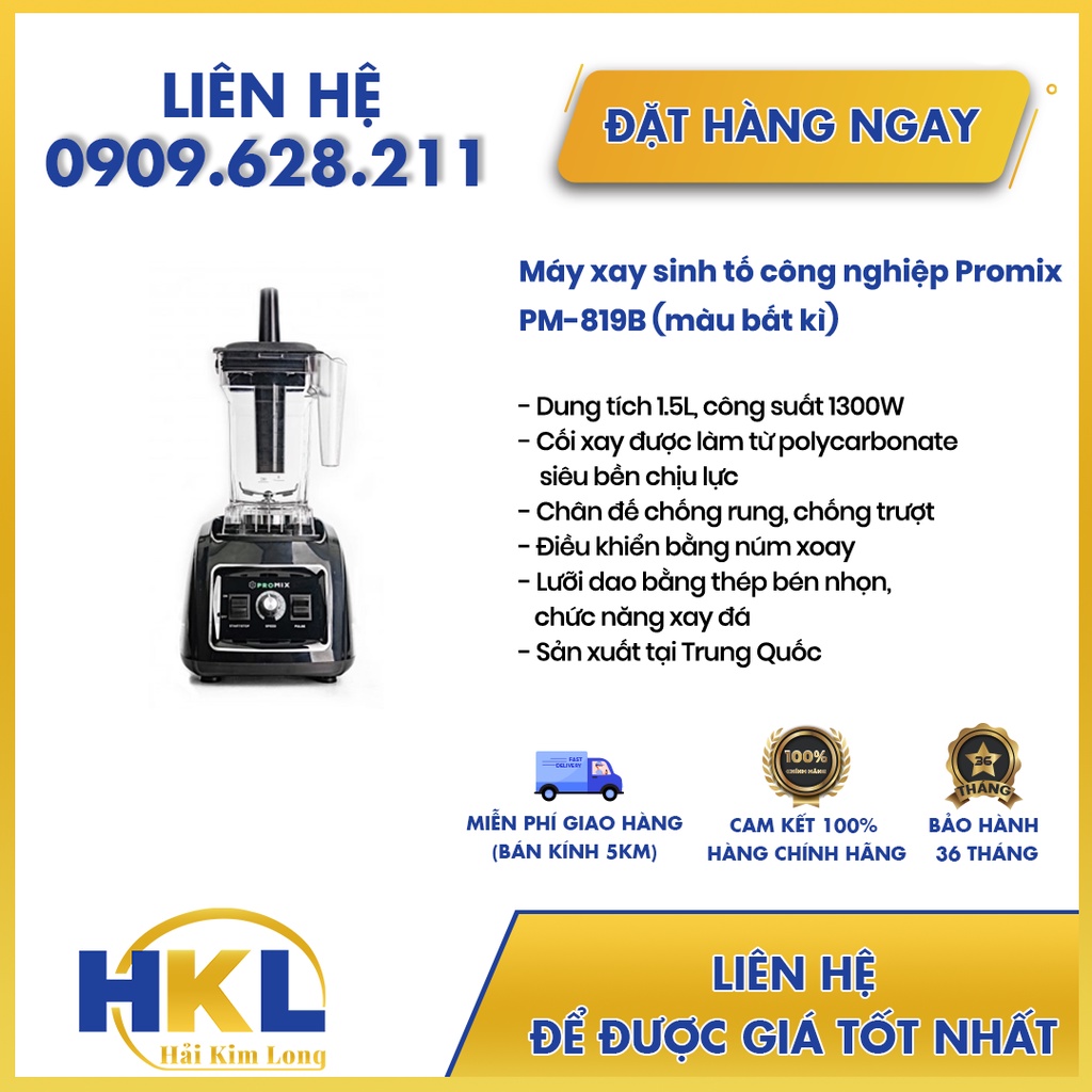 Máy xay sinh tố công nghiệp Promix PM-819B