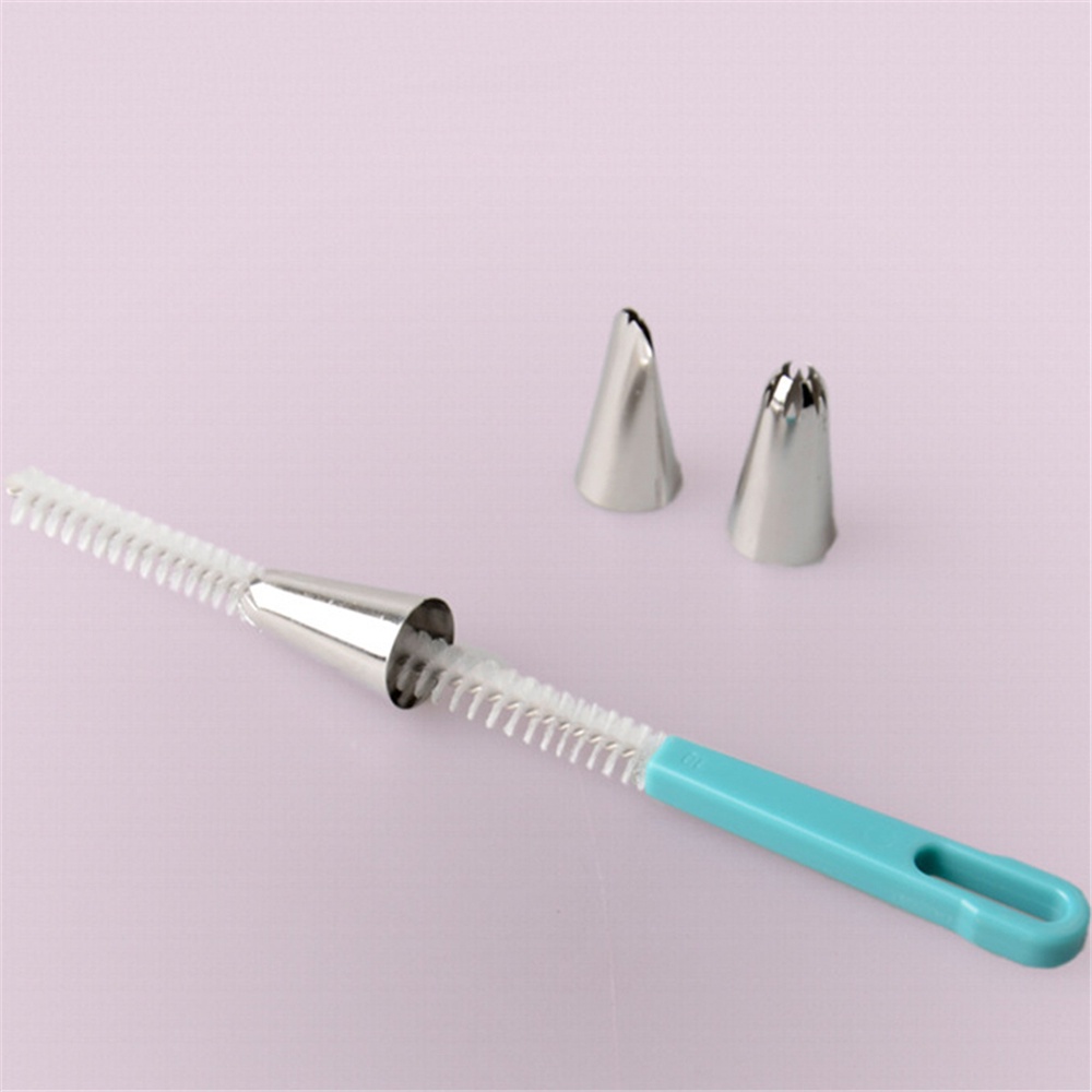 Cọ vệ sinh ống hút / bàn phím / trang sức / bánh kem dạng xoắn ốc bằng nhựa nhiều màu